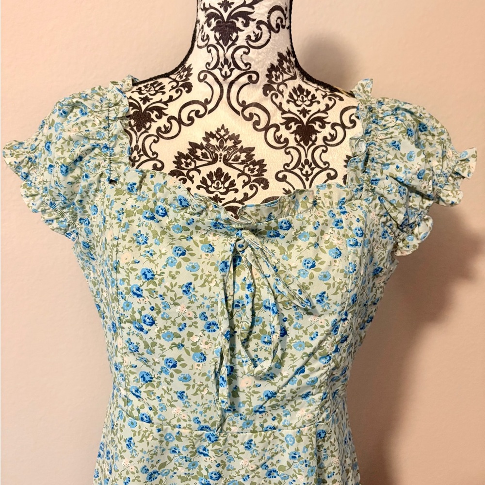 RIHOAS The Ruffle Edge Floral Mini Dress - Picture 4 of 8